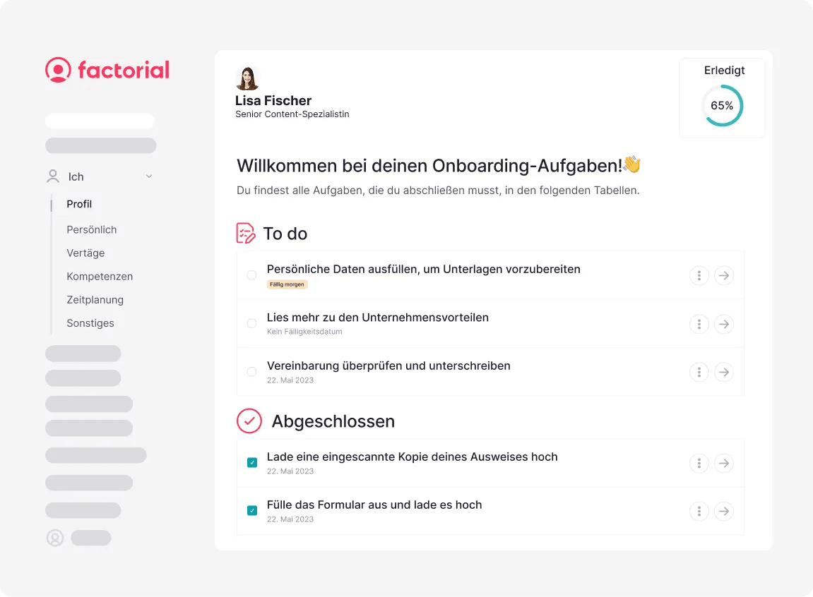 Factorial HR – Onboarding und Aufgabenmanagement im Unternehmen