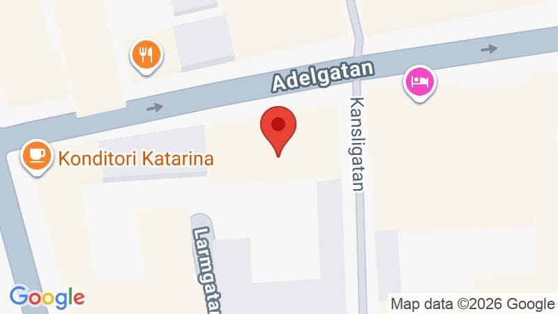 Google Maps-bild av den aktuella platsen
