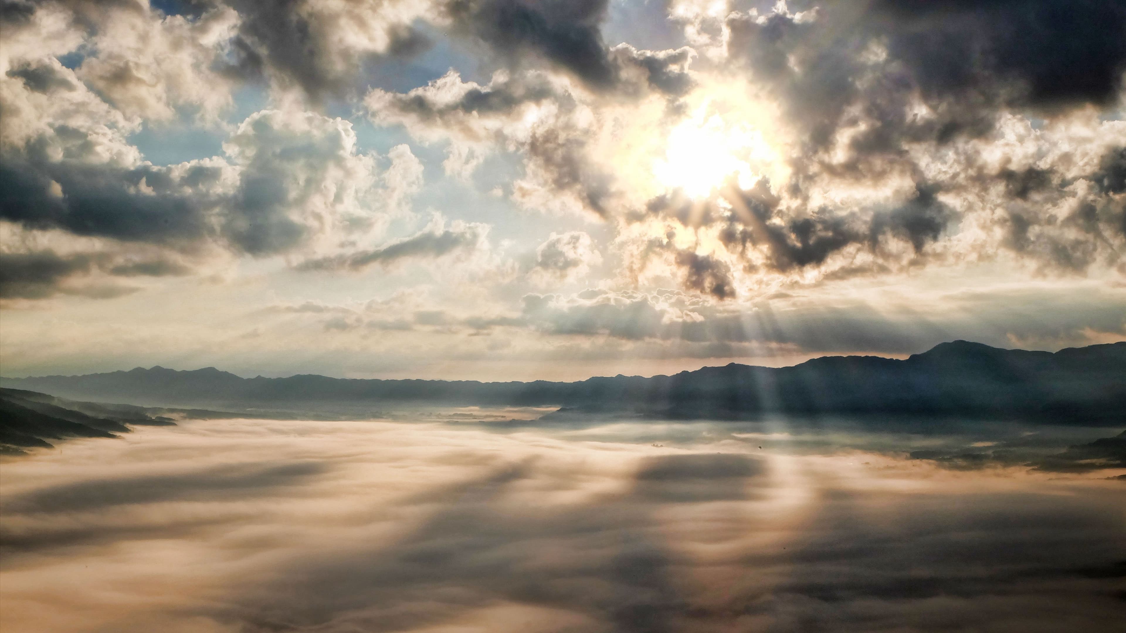 above the clouds