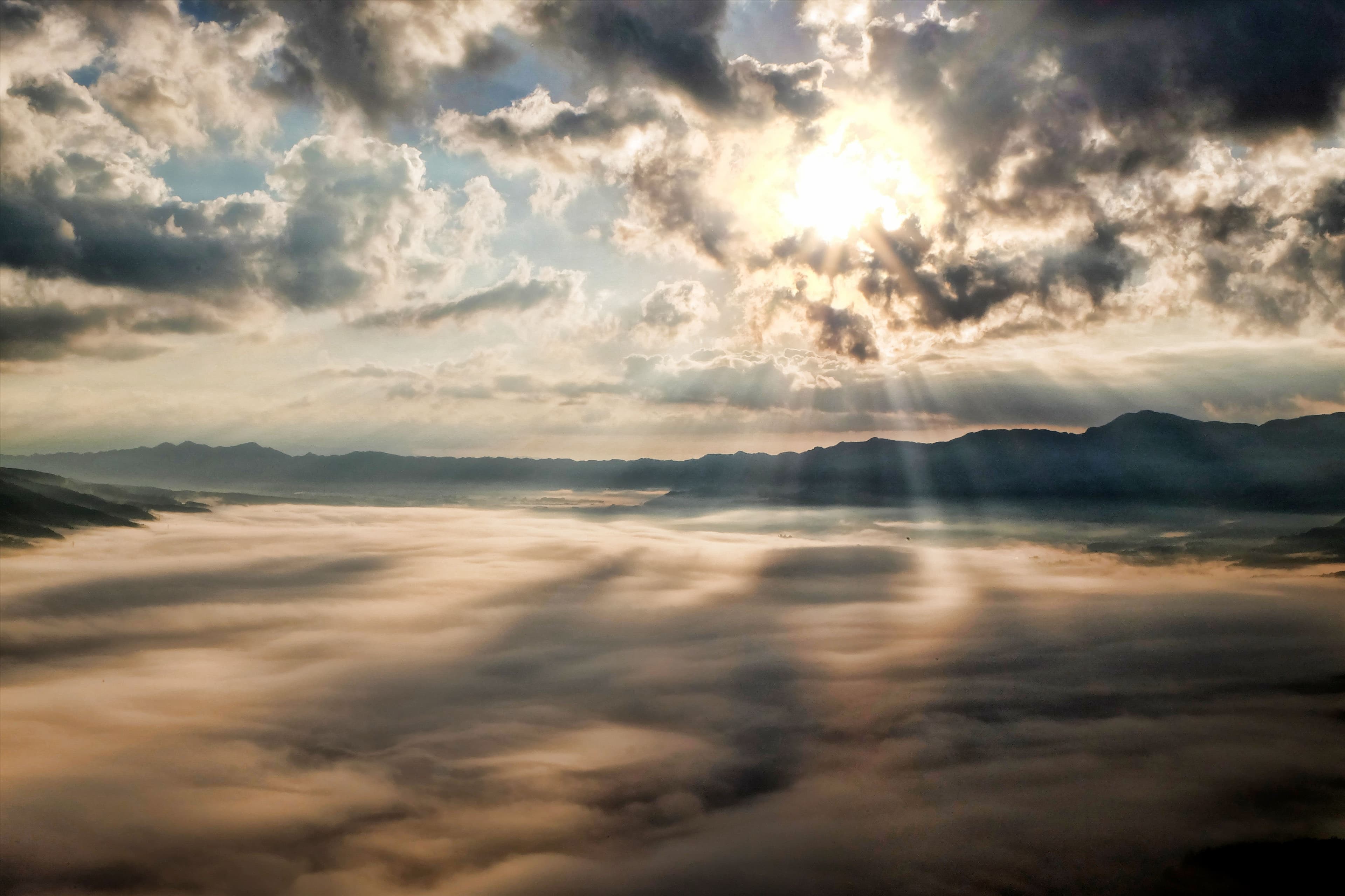 above the clouds