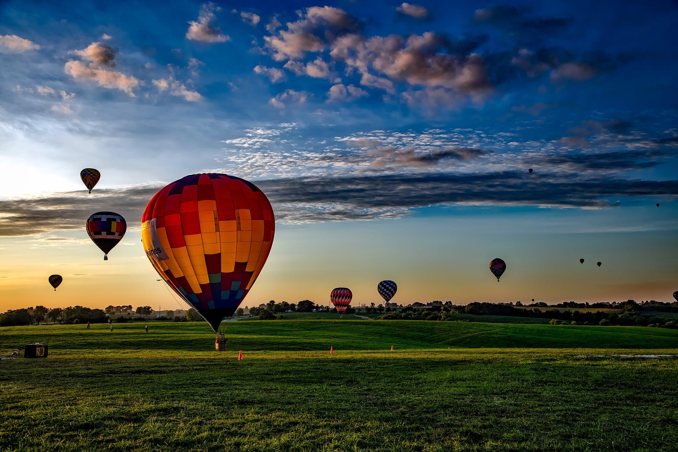 Hot air balloons