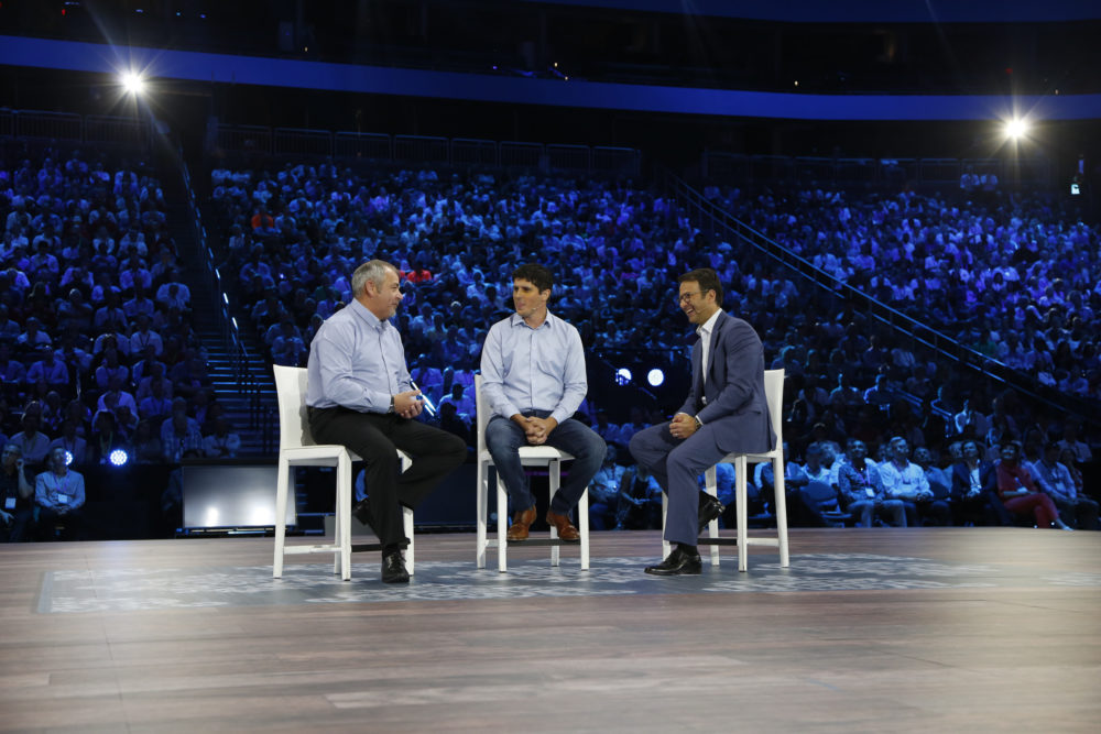 David Penrith, chief engineer at Unilever, Andy Pratt, CEO of The Marsden Group, and Judson Althoff, EVP of Microsoft’s Worldwide Commercial Business.
